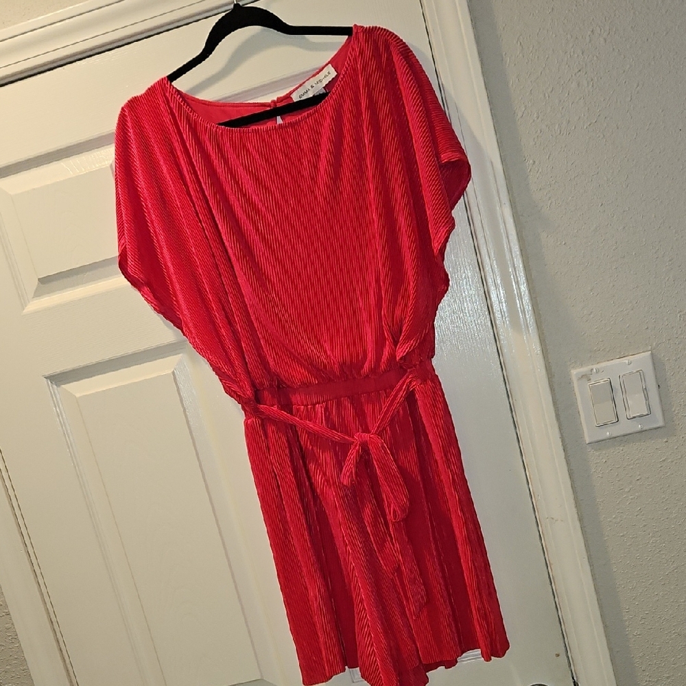 Fuchsia Plisse Romper
